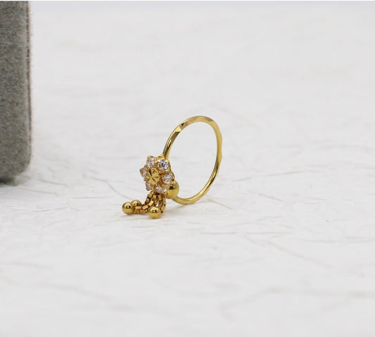 Dangly Flower Hoop