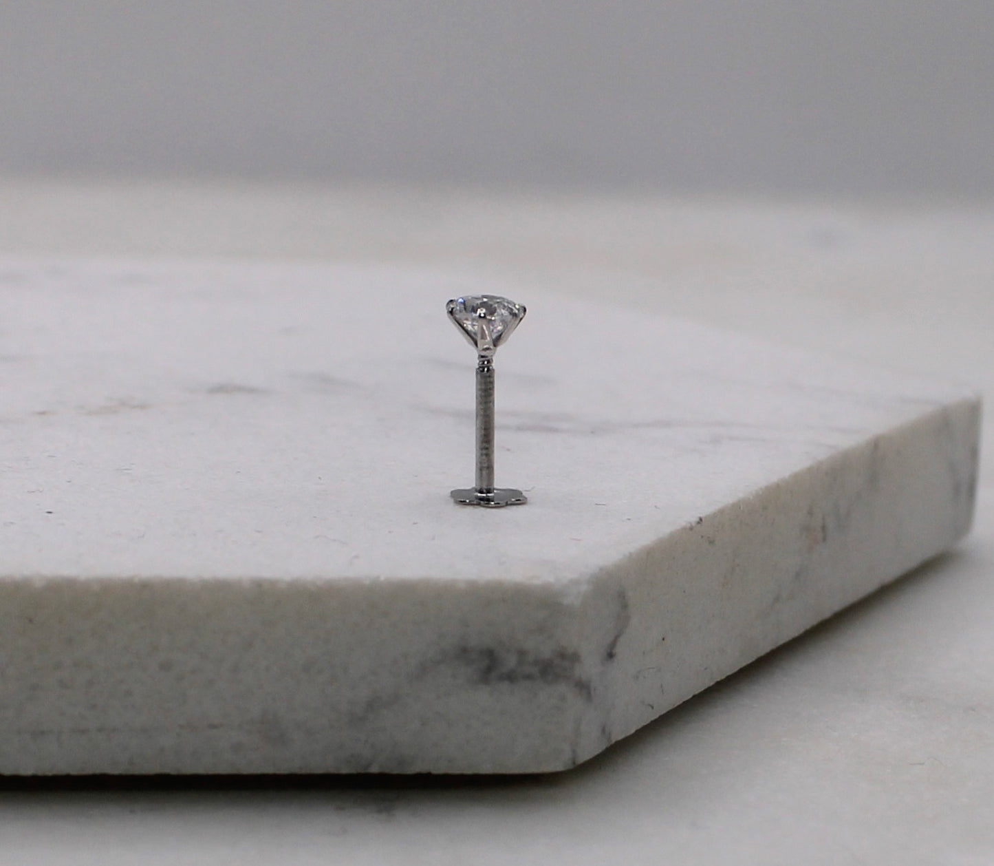 3.5mm Rhodium Stud