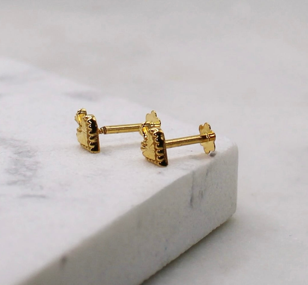 Small Spade Studs