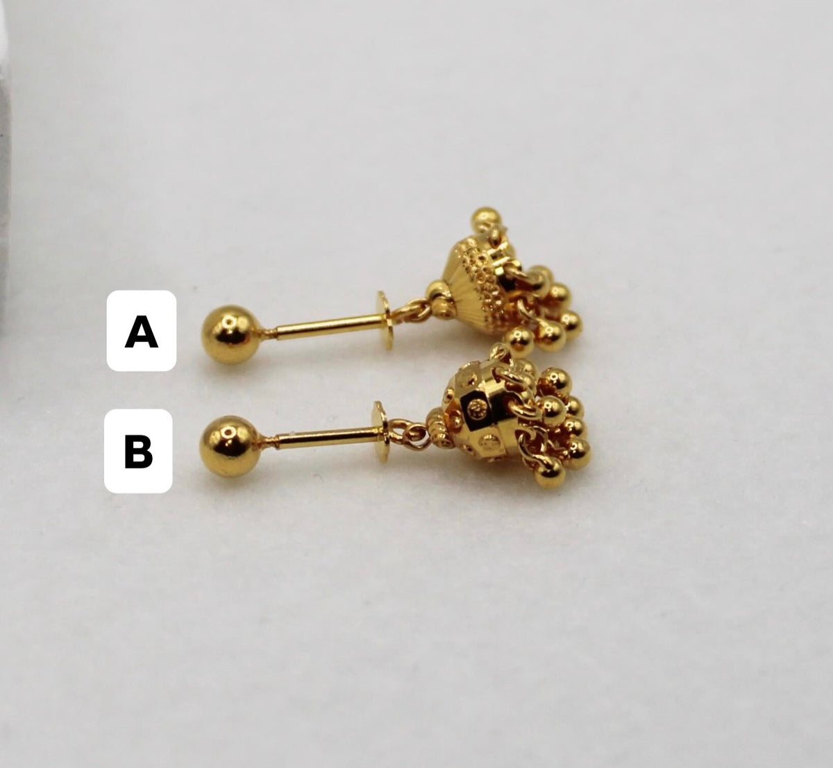 Jhumka Vertical Helix Stud