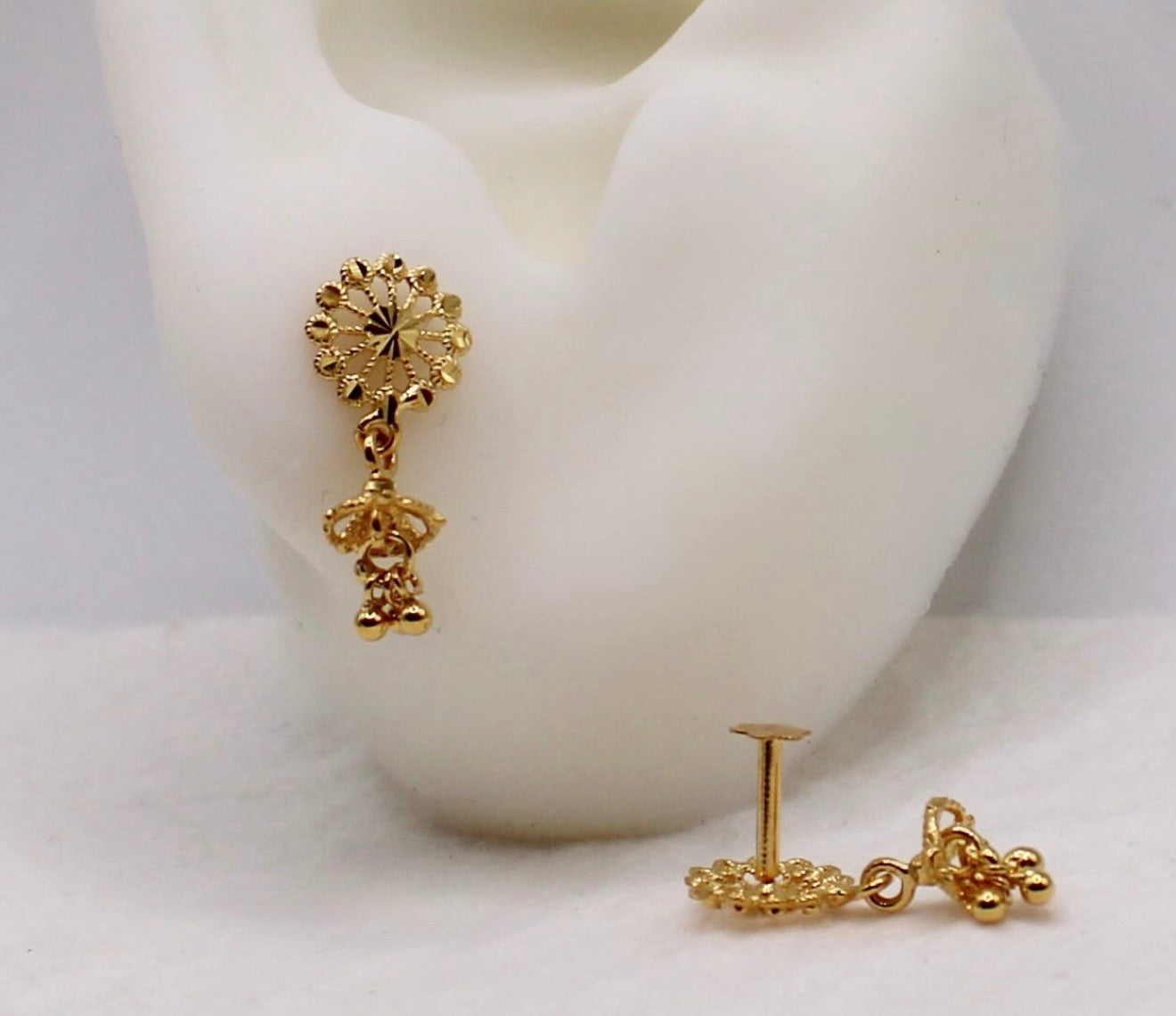 Super-mini Flat Stud Jhumkas