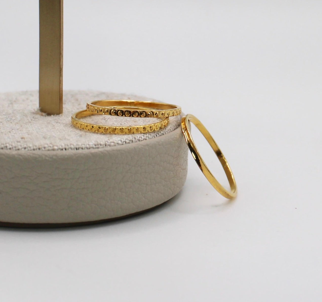 Dainty 18carat Stacking Rings | Size M - Set of 3