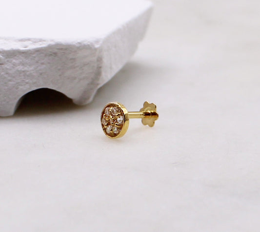 Gold Rim Stud