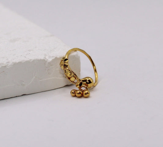 Gold Detailed Hoop