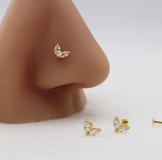 Marquise Tulip Stud | 18carat