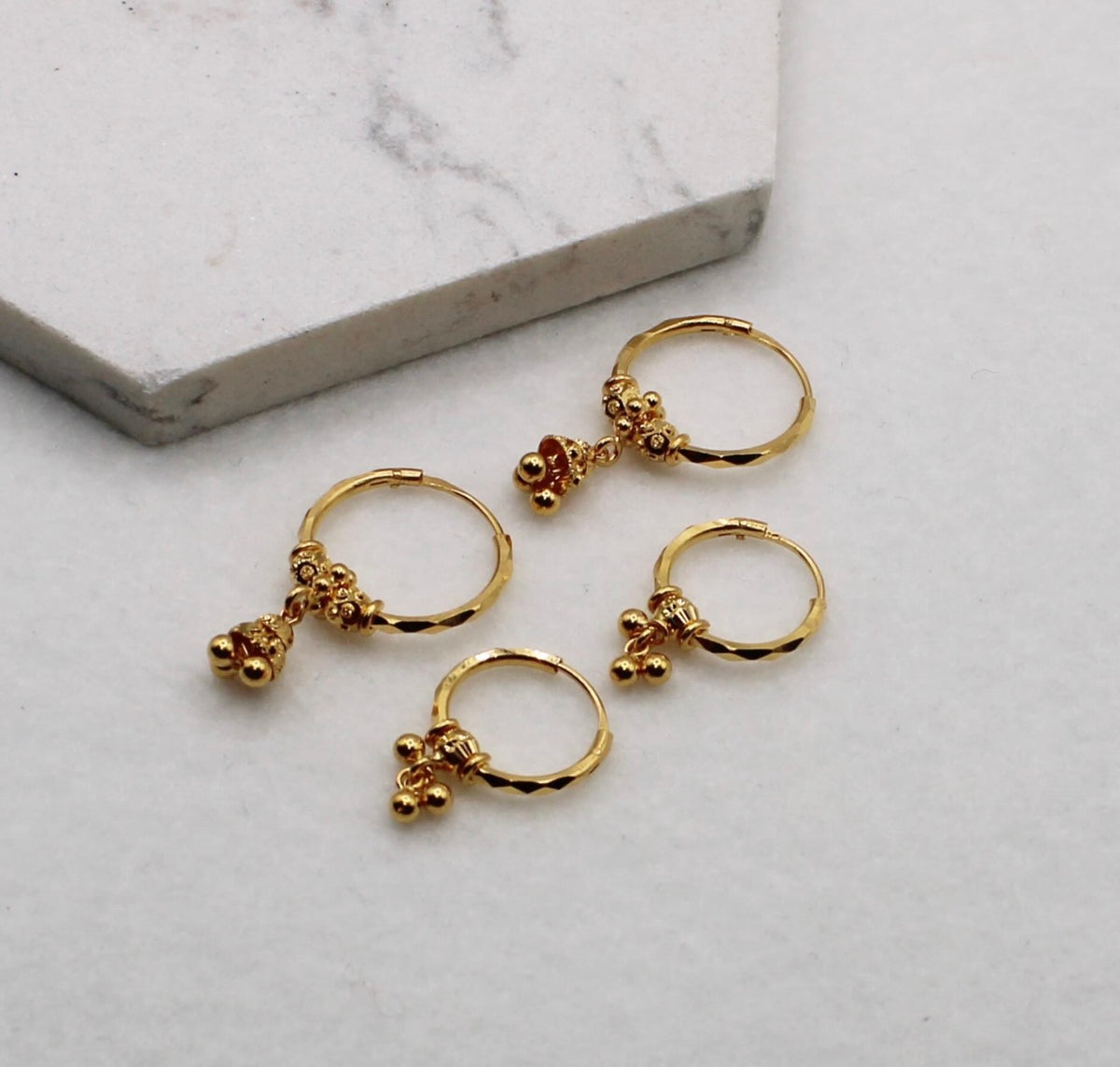 Dangly Hoop Earrings | 22carat