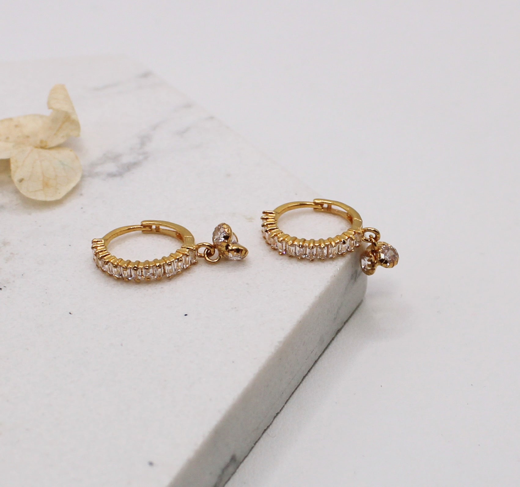 Dangly Cluster Hoops