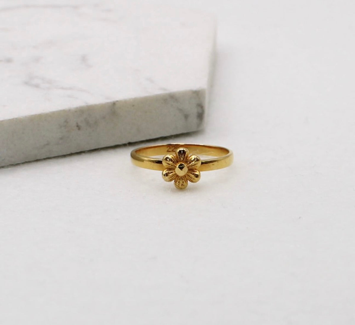 Simple Flower Ring | Size K 1/2