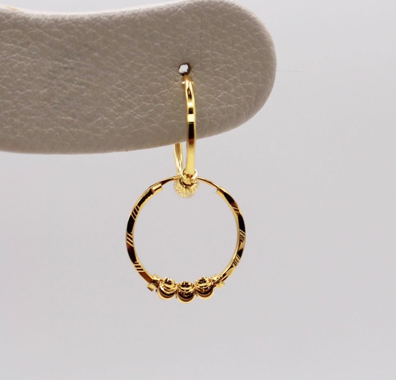 3 Beaded Hoops | 18carat