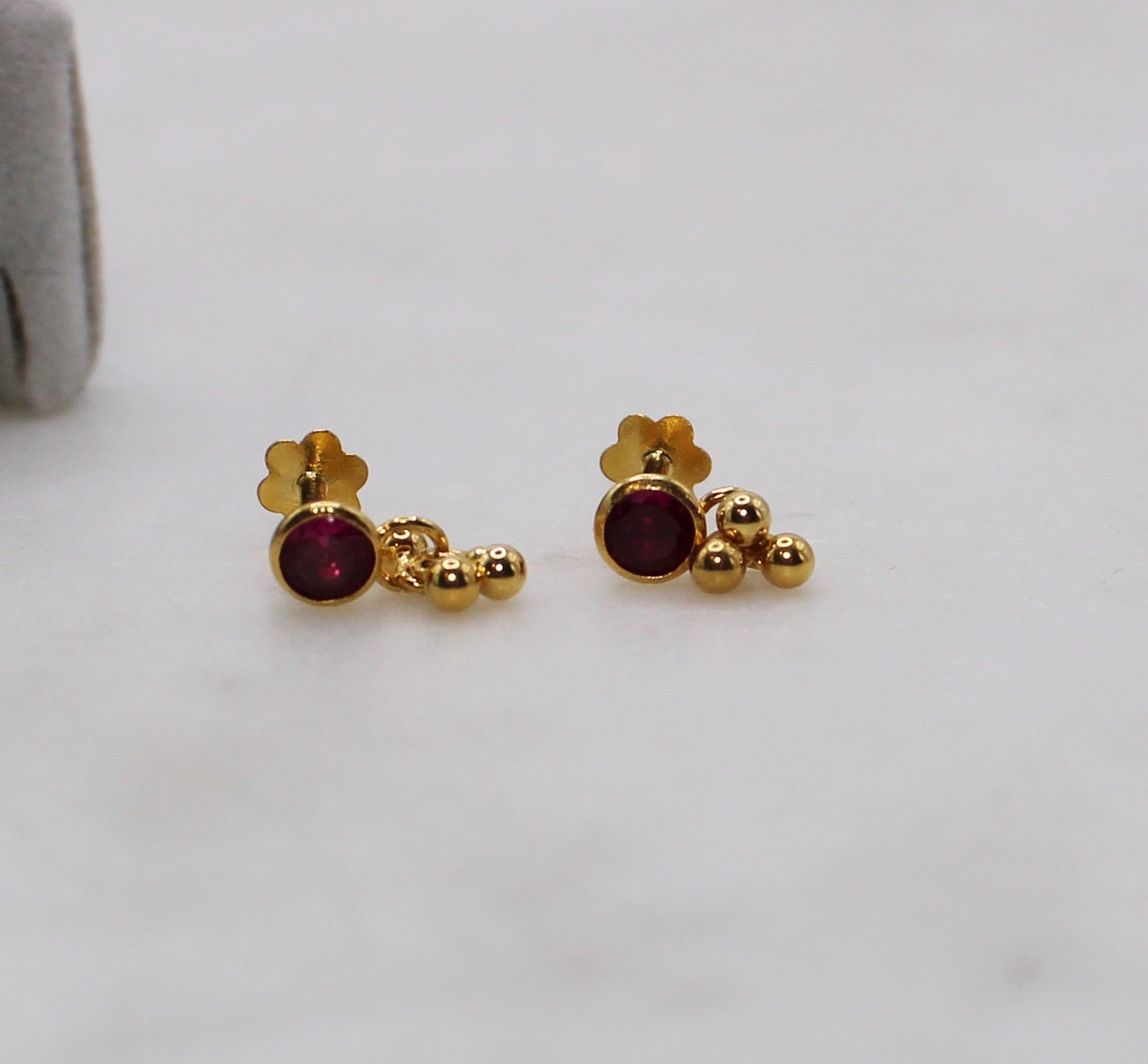 Deep Pink Studs