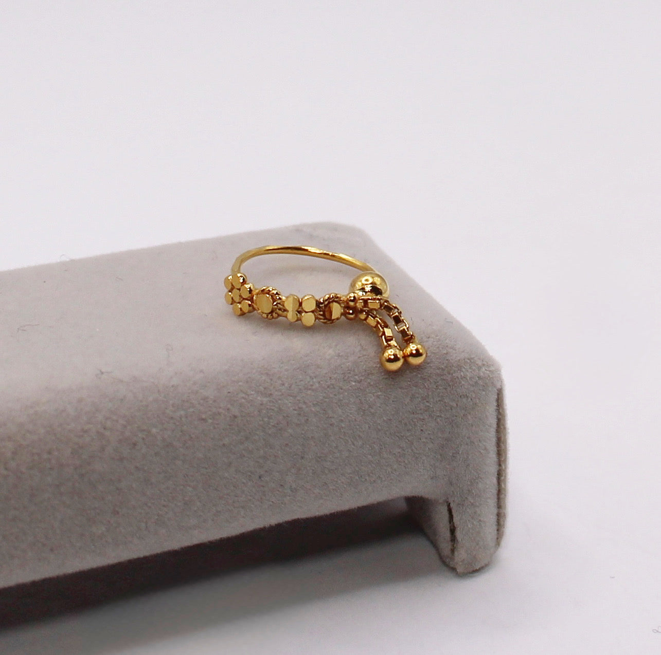 Detailed Gold Hoop