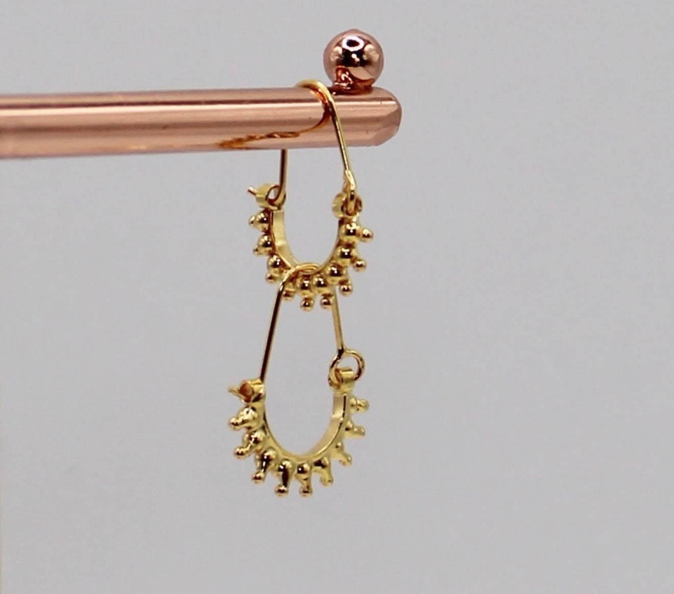 Mini Sunburst Hoops