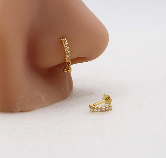 Clear Baguette Stud (per piece) | 18carat