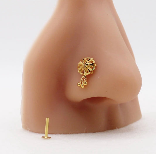Floral Drop Stud