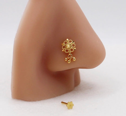 Floral Drop Stud | 18carat