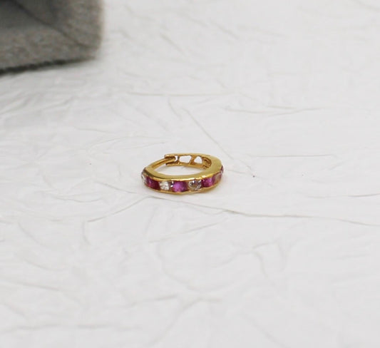 Pink Chanel Hoop | 6mm