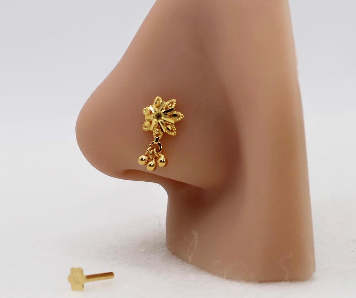 Flowery Dangly Stud | single piece