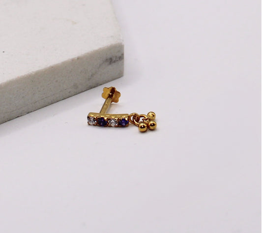 Purple Long Stud