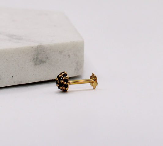 Black Mini Dome Stud
