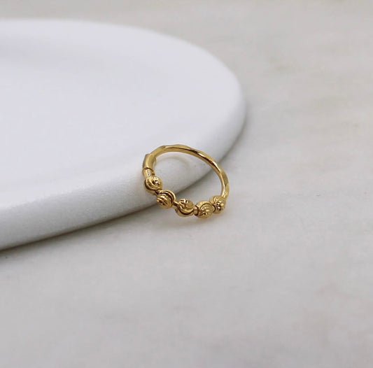 4 Bead Hoop (8.5mm)