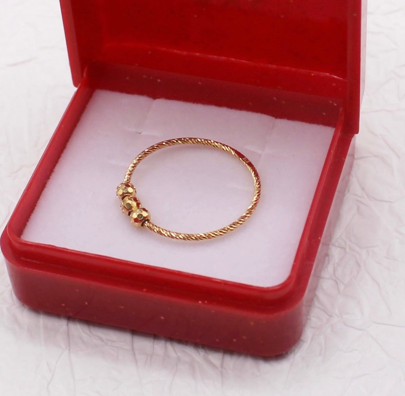 Dainty Beaded Ring | Size N
