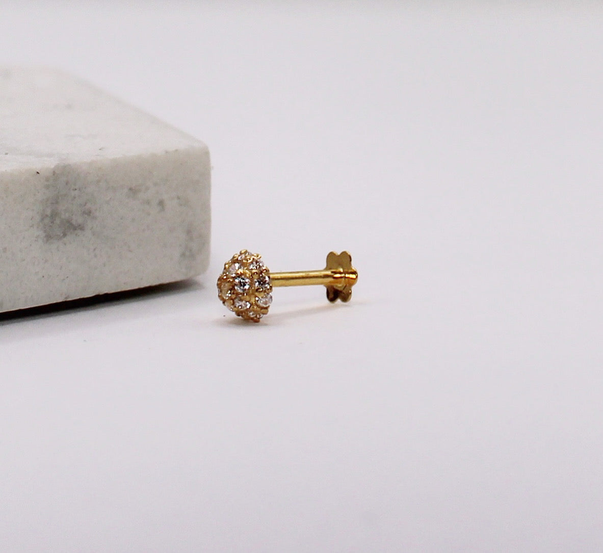 Sparkly Mini Dome Stud