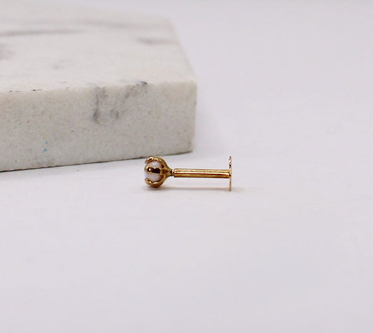 Holographic Pearl Stud