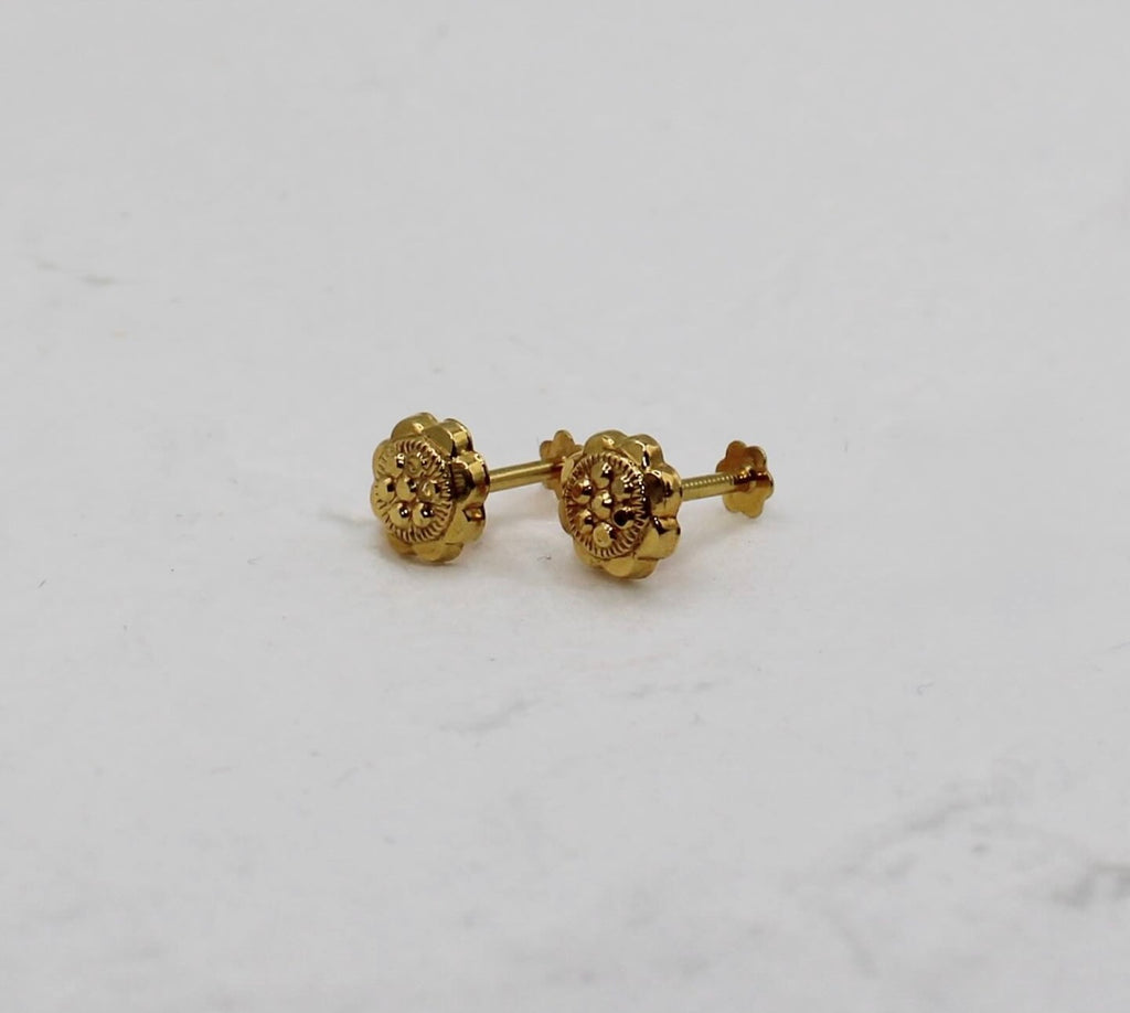 Sunflower Hollow Studs | 14carat