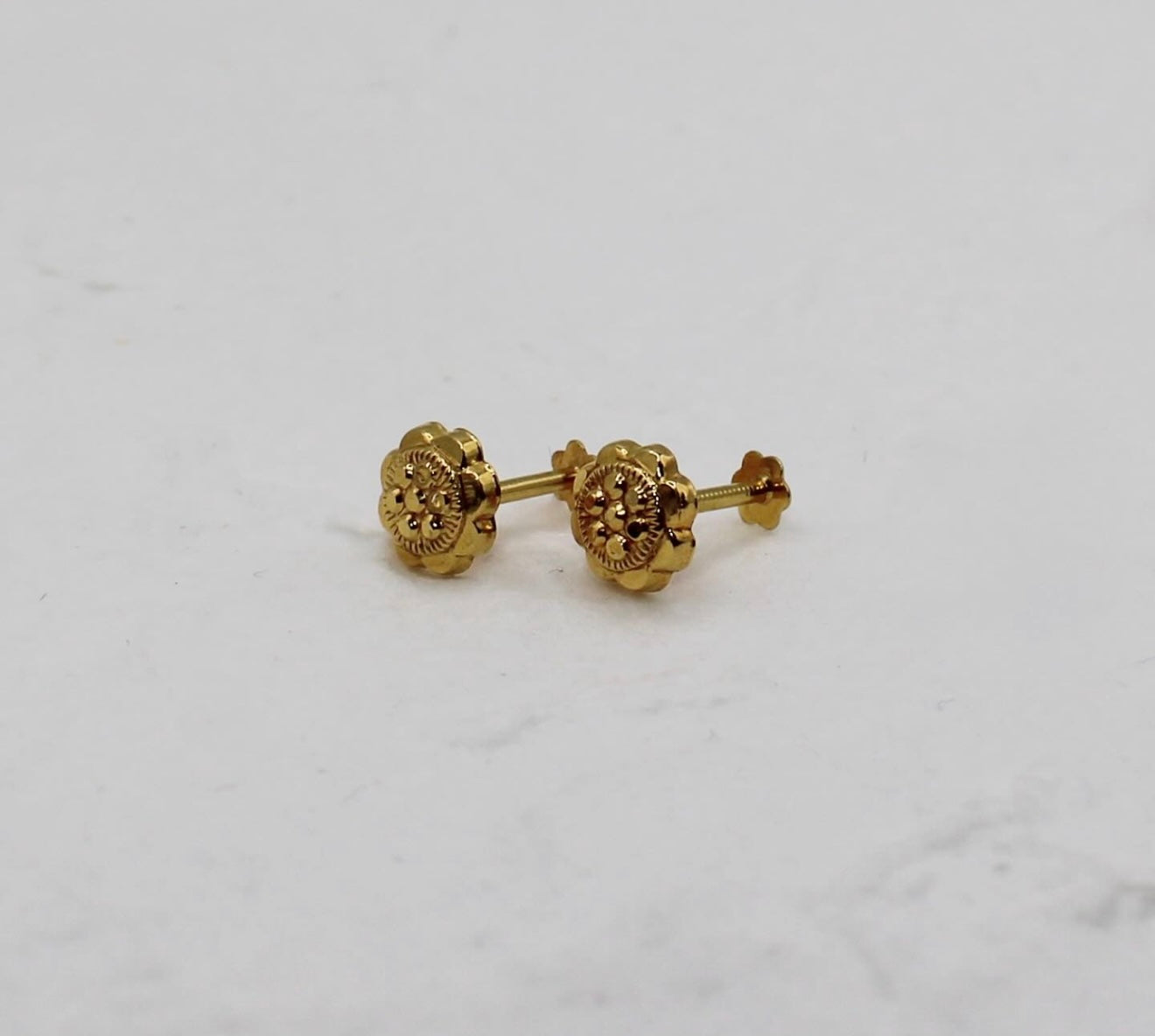 Sunflower Hollow Studs | 14carat