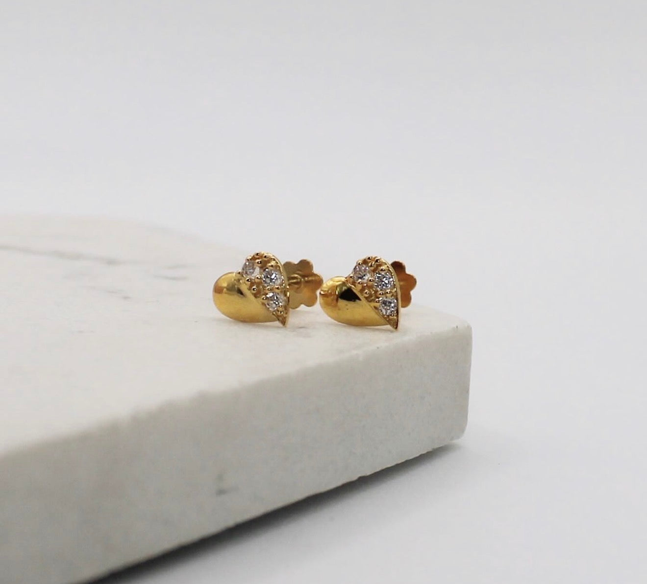Celeste Heart Studs | 18carat