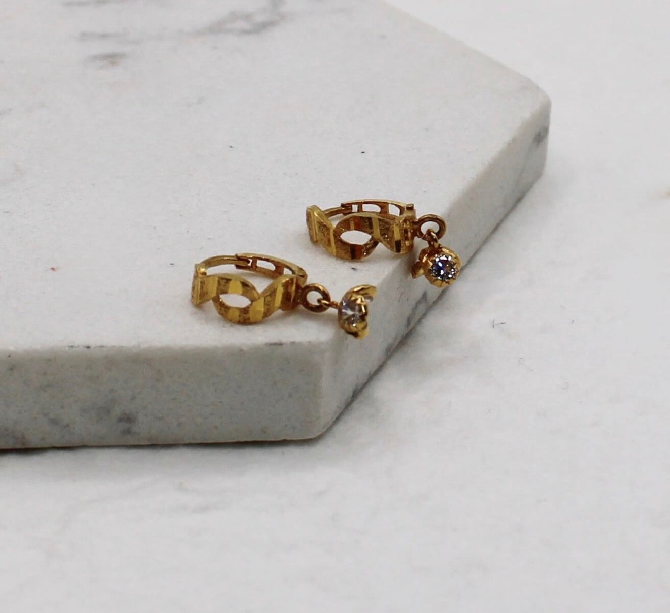 Tiny Stripy Huggies | 7.5mm