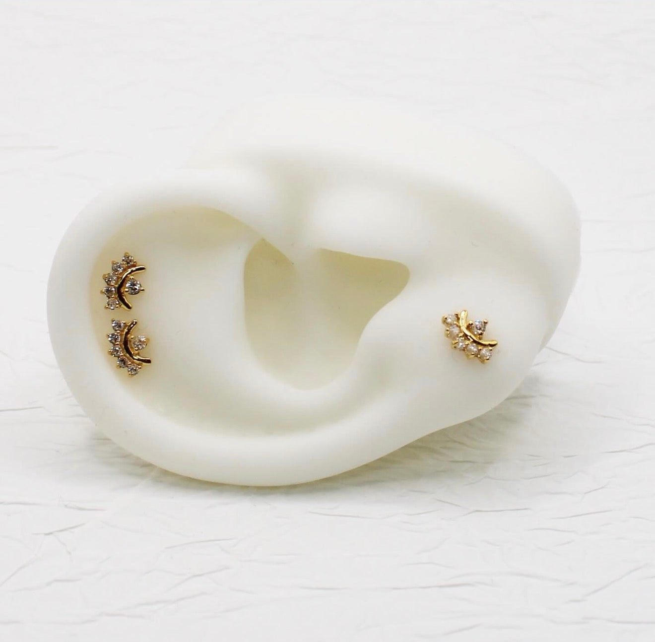 Sparkly Arc Stud