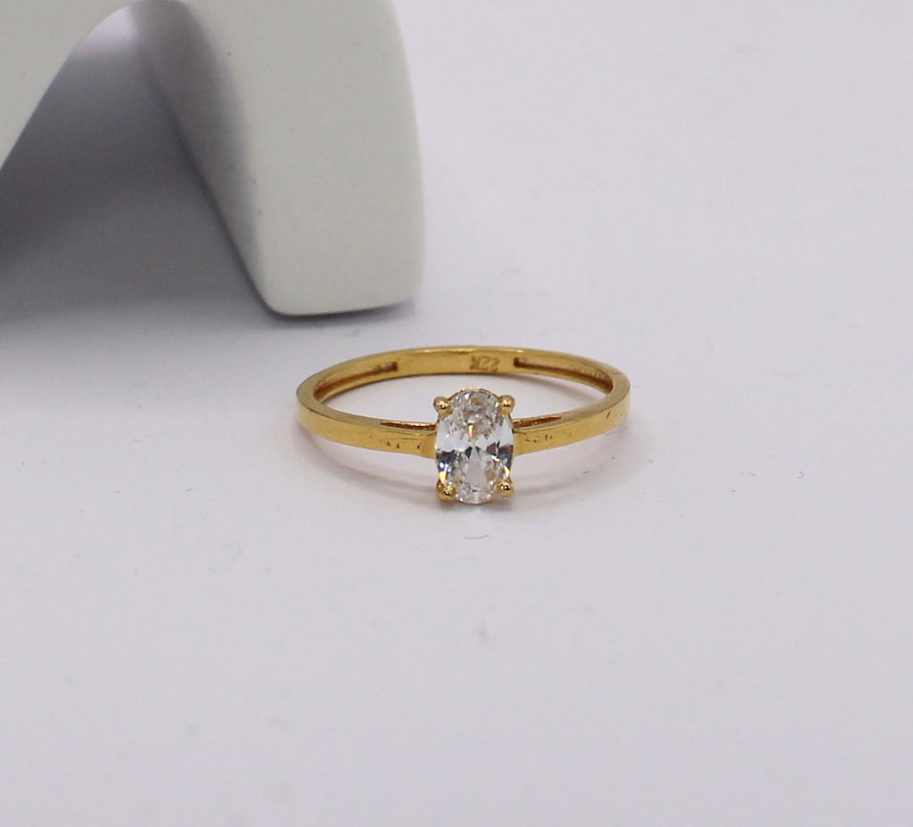 Oval Cubic Zirconia Ring | 22carat