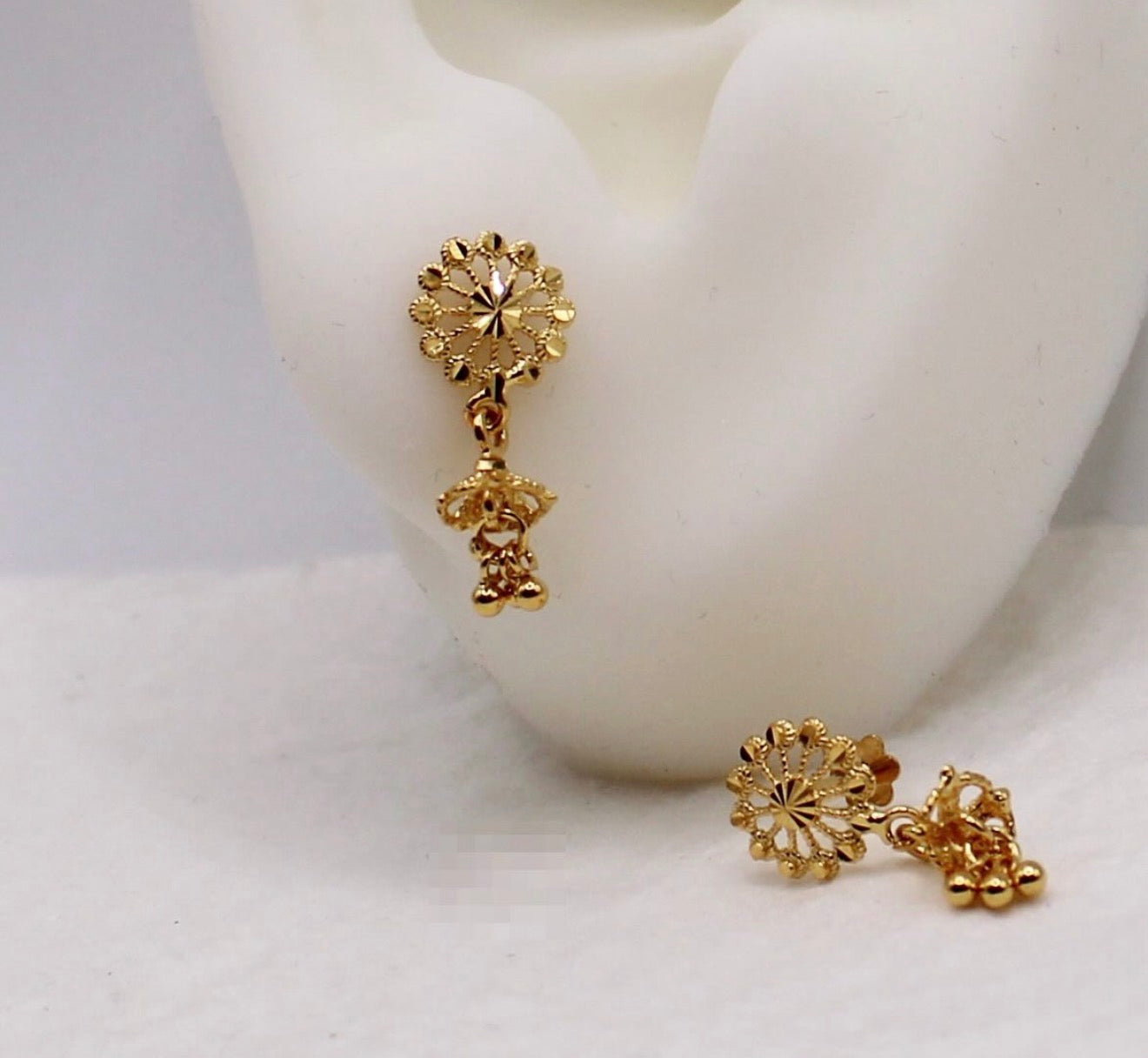 Super-mini Flat Stud Jhumkas