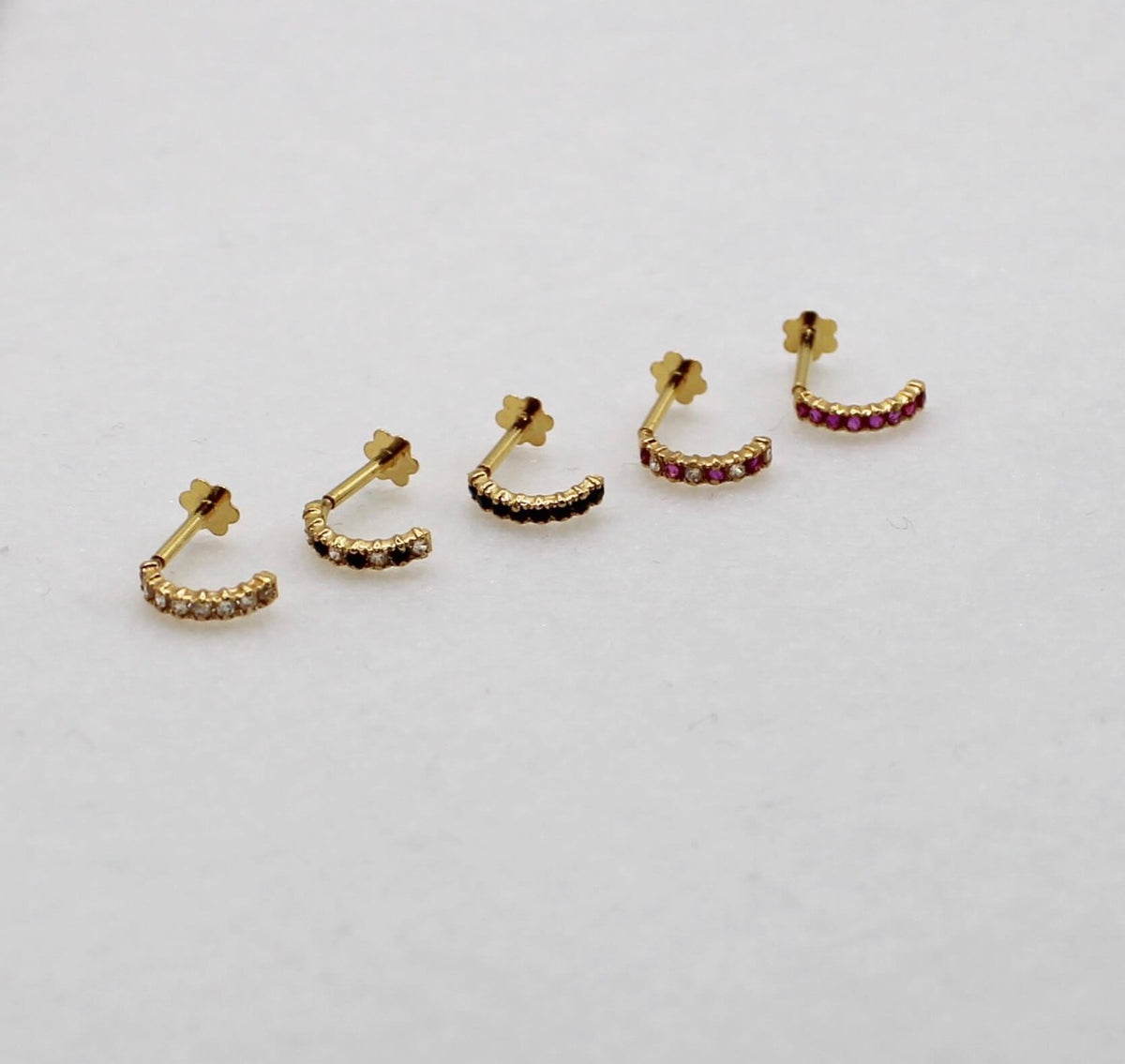 Thin Baguette Studs | single piece