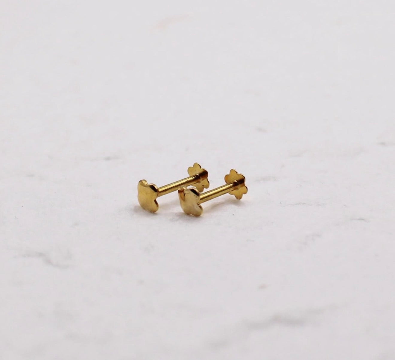 Super Tiny Clover Studs | 3mm