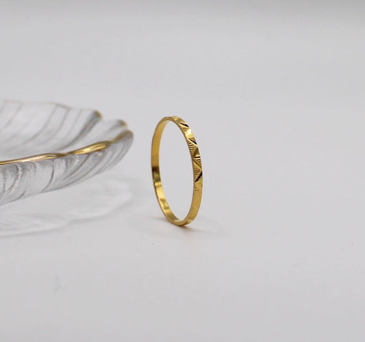 18carat Prism Band Ring