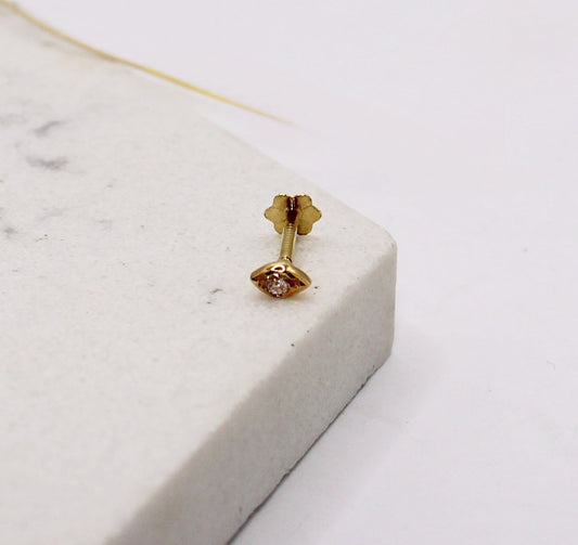 Tiny Eye Shape Stud