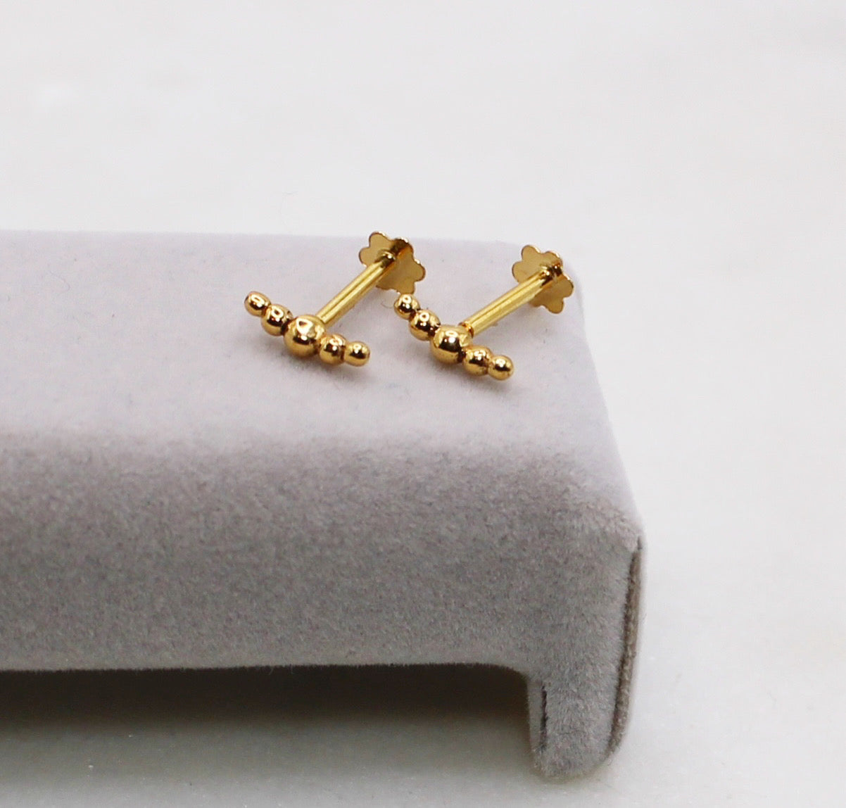 6.5mm Mini Croissant Studs