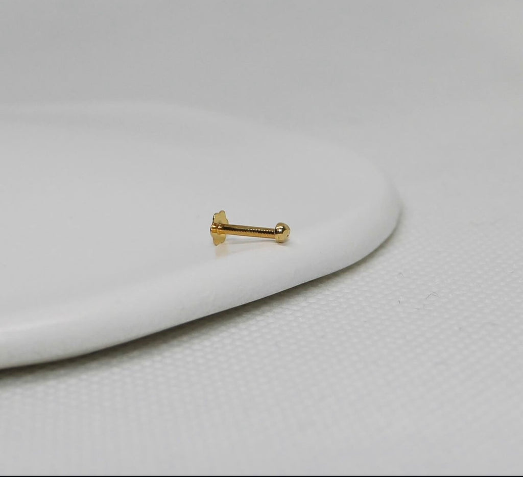 14carat Tiny Diamond Cut Stud | 1mm