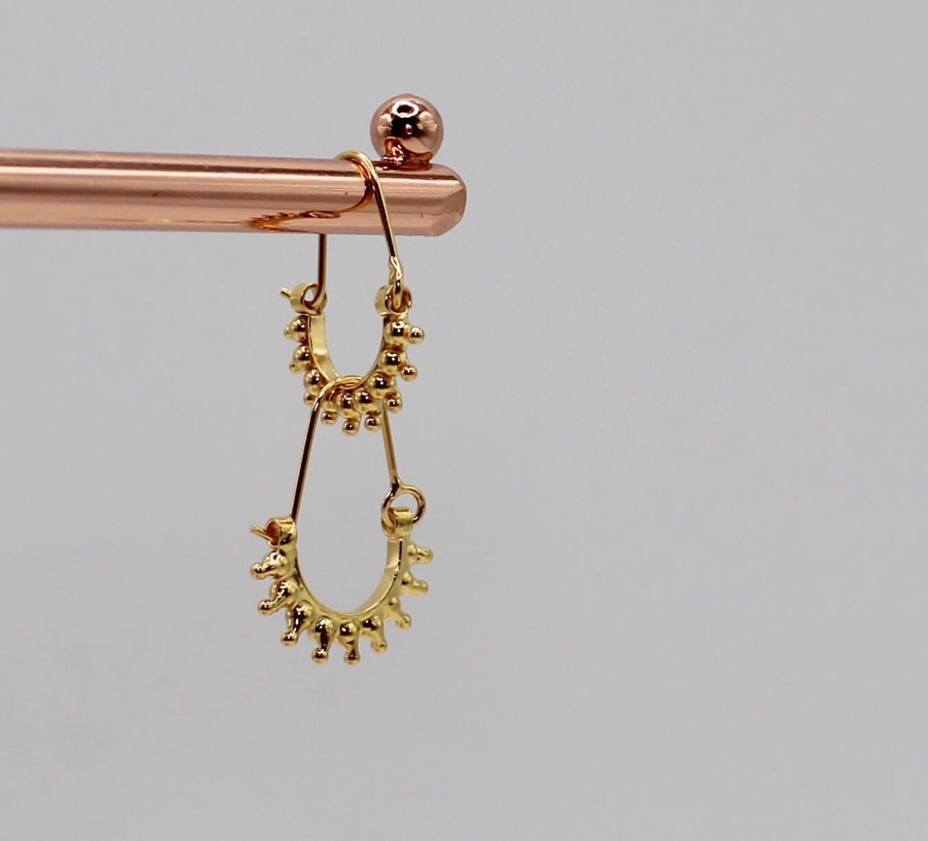 Mini Sunburst Hoops