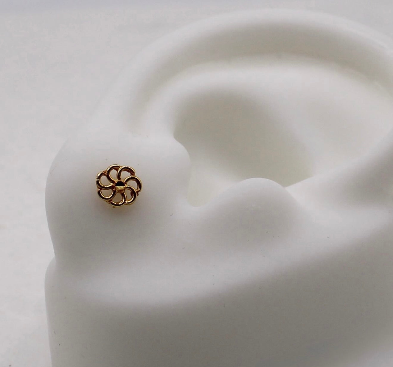 Filigree Flower Stud