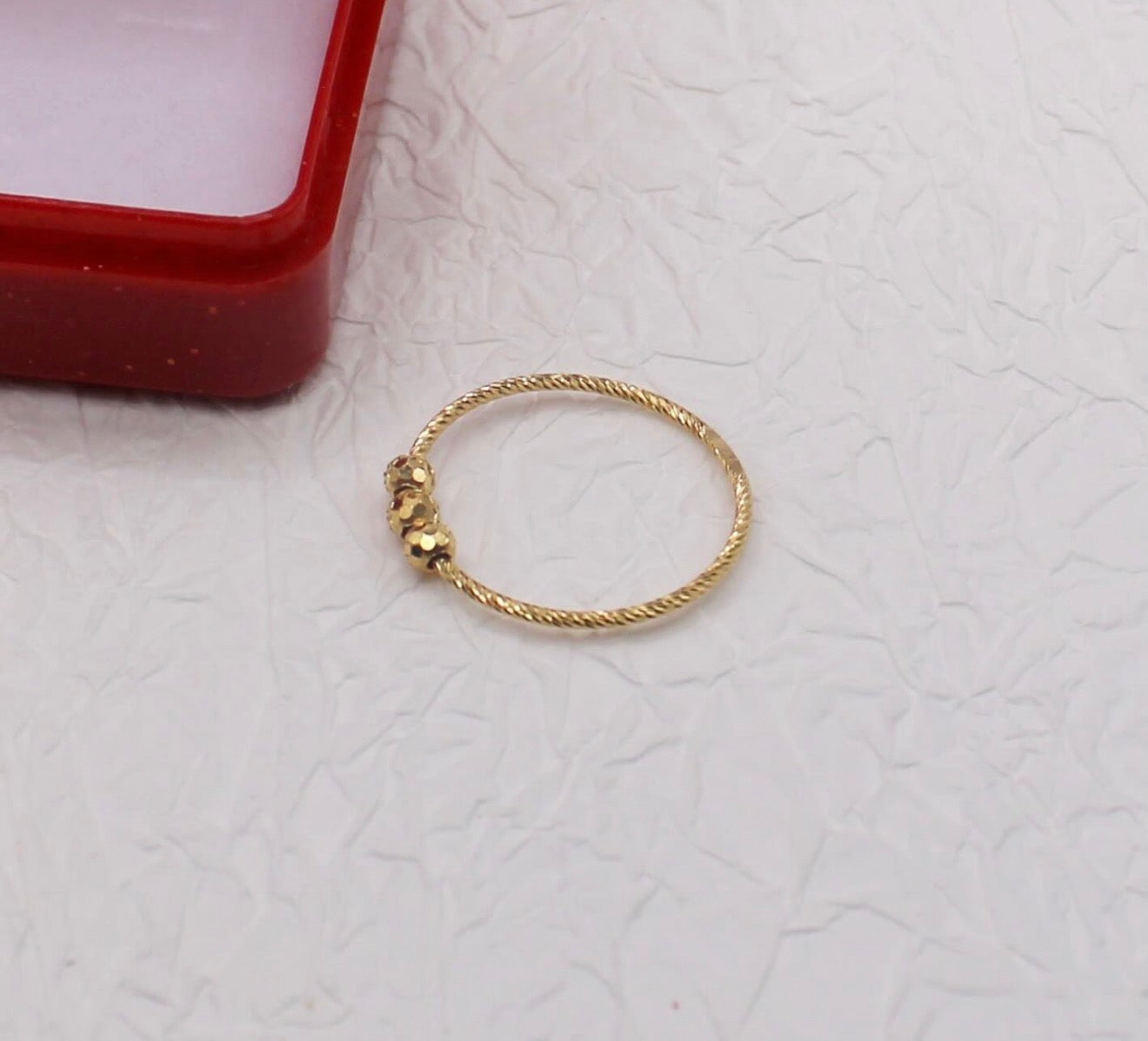 Dainty Beaded Ring | Size N