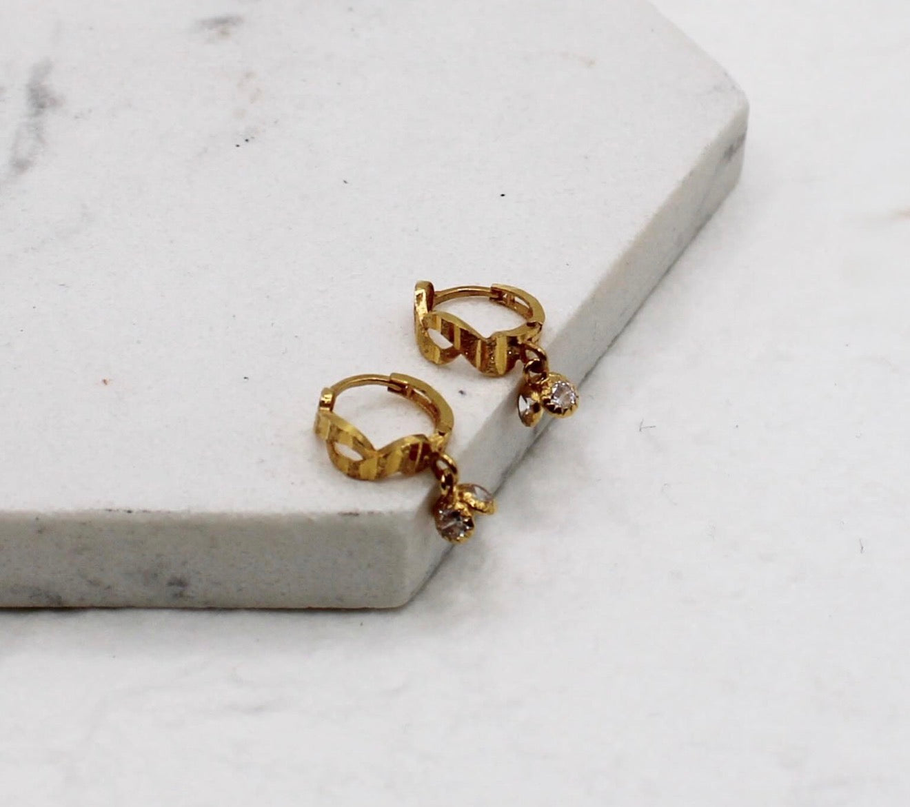 Tiny Stripy Huggies | 7.5mm