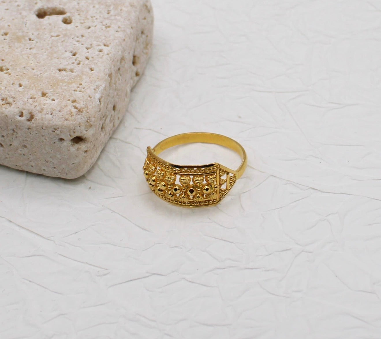 Traditional Gold Ring | Size P