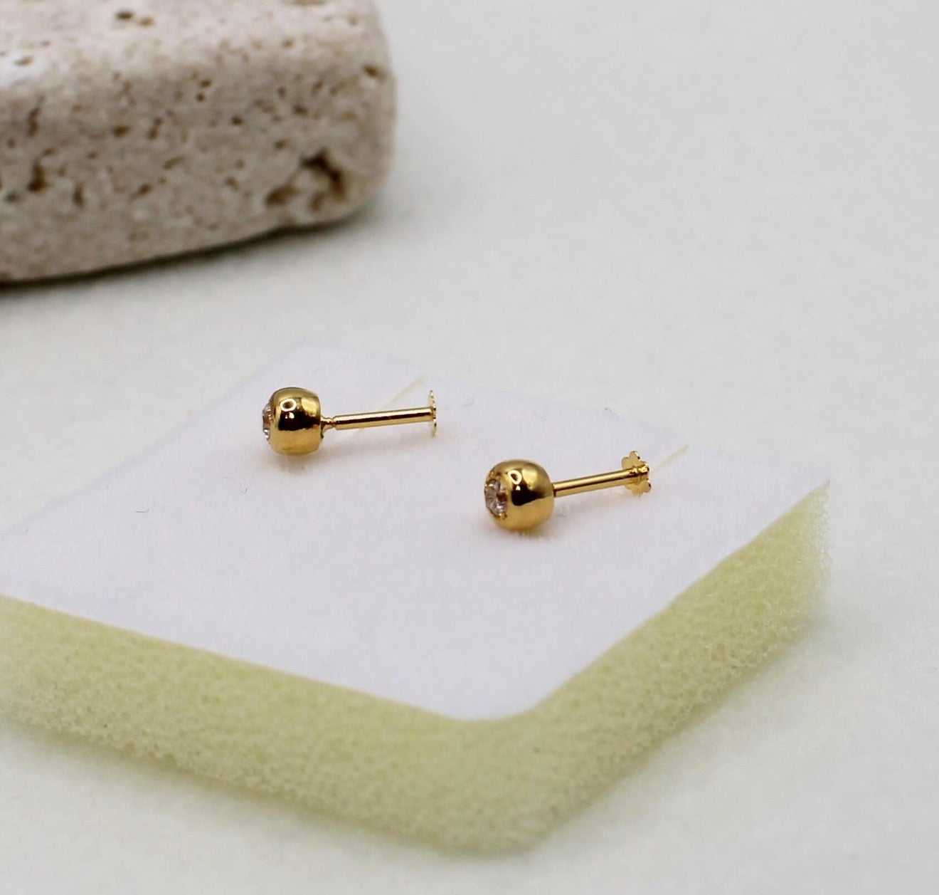 Small Chunky Ball Studs | 18carat
