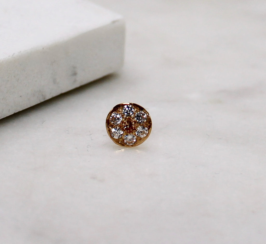 22carat Round Stud