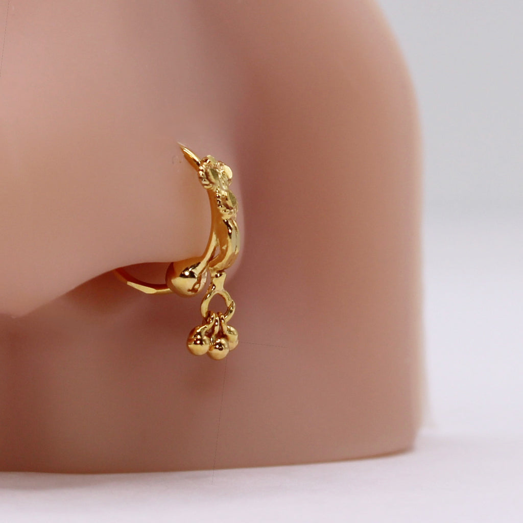 Detailed Gold Hoop