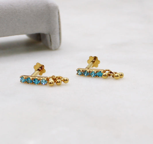 Piercing Blue Studs
