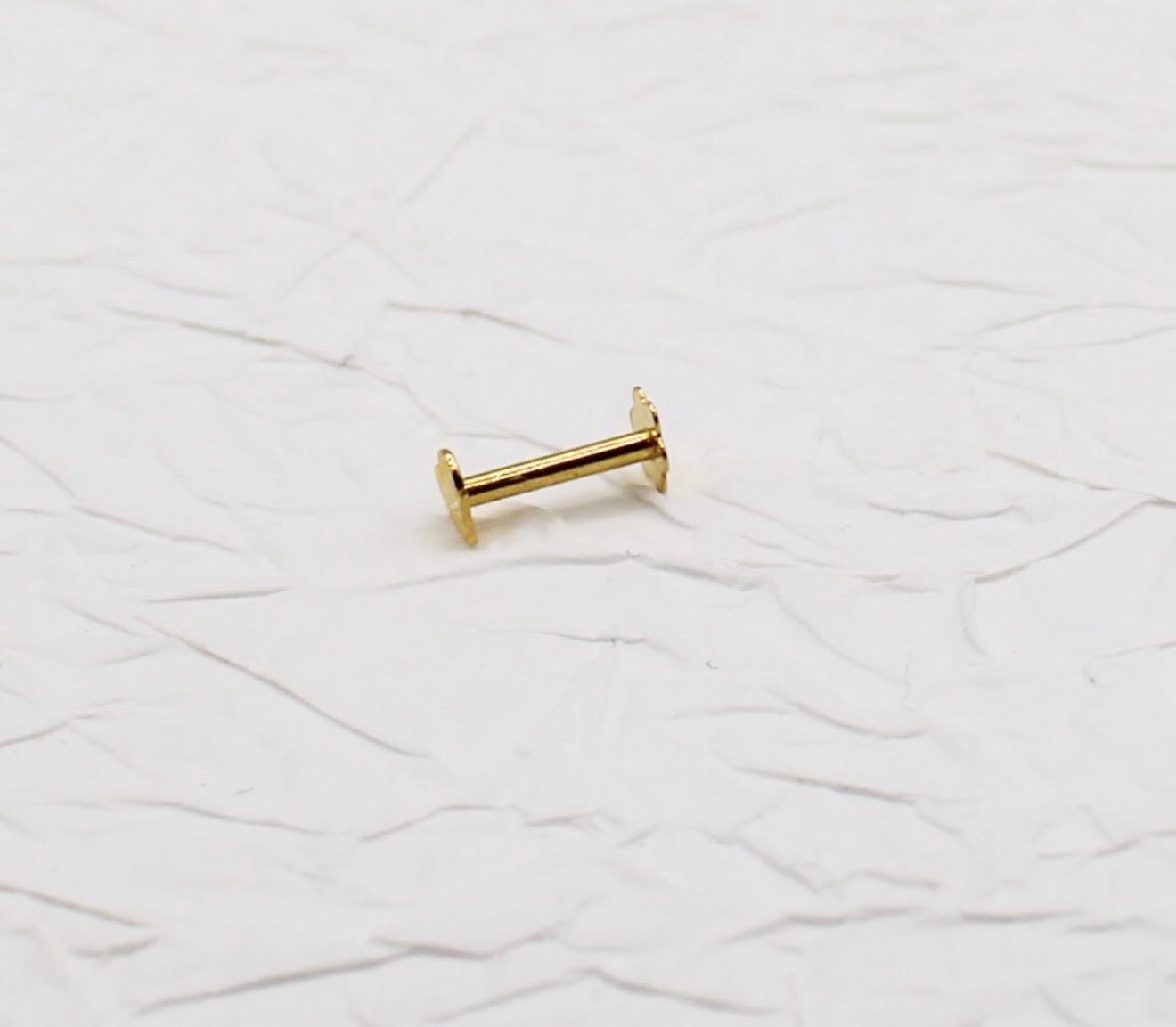 Flat Heart Stud | 3mm